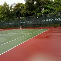 Photo taken at Chula Tennis court by Porshe P. on 8/11/2016