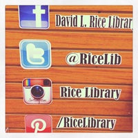 Photo taken at David L. Rice Library by Rice Library on 9/23/2012