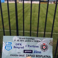 Photo taken at Omladinski stadion | OFK Beograd by Alice on 2/22/2016