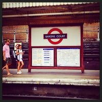 Photo taken at Barons Court by Marta S. on 7/21/2014