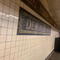 Photo taken at MTA Subway - DeKalb Ave (L) by Ricky S. on 11/19/2021
