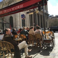 Photo taken at Café de la Mairie by Chris Z. on 4/5/2016