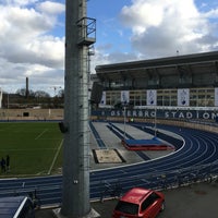 Photo taken at Østerbro Stadion by Chris Z. on 4/19/2016