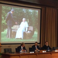 Photo taken at Pontificia Università della Santa Croce by Jefferson M. on 4/30/2014