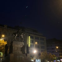 Photo taken at Saint Wenceslas Statue by Klára Š. on 10/30/2022