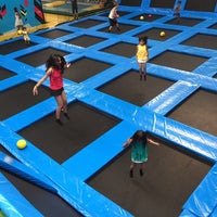 Photo taken at Bounce Bali Trampoline Centre by Febby M. on 12/21/2015