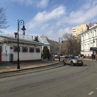 Photo taken at Spiridonovka Street by Igor K. on 3/18/2017