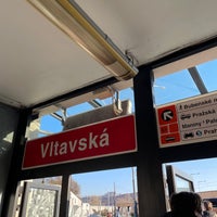 Photo taken at Vltavská (tram) by Johanna K. on 3/21/2022