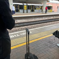 Photo taken at Manchester Airport Railway Station (MIA) by Haifaa on 7/22/2022