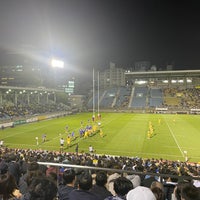 Photo taken at Prince Chichibu Memorial Rugby Stadium by Hideyasu K. on 4/19/2024