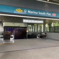 Photo taken at Marina South Pier MRT Station (NS28) by 過積載 on 2/20/2024