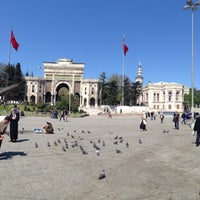 Photo taken at Beyazıt Square by Enis K. on 4/13/2013