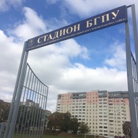 Photo taken at Стадион «Локомотив» by Ekaterina A. on 9/26/2016