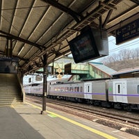 Photo taken at Noboribetsu Station by よ on 3/28/2024