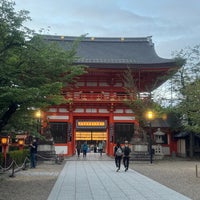 Photo taken at Yasaka Shrine by Morgan W. on 4/27/2024