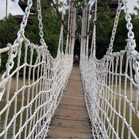 Photo taken at Palawan Beach Rope Bridge by Janner A. on 6/3/2023
