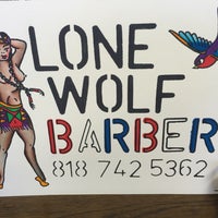 Photo taken at Lone Wolf Barber Kristine Peach by Kristine P. on 9/2/2015