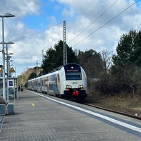 Photo taken at Bahnhof Ostseebad Binz by Britta J. on 3/11/2023