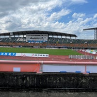 Photo taken at Toyama Stadium by Fujihira on 10/1/2023