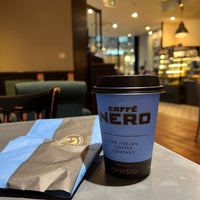 Photo taken at Caffè Nero by Reda . on 9/11/2023