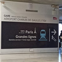 Photo taken at Aéroport Charles de Gaulle TGV Railway Station by Mathieu M. on 1/6/2023