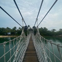 Photo taken at Palawan Beach Rope Bridge by AMAL on 9/24/2023