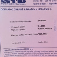 1/11/2018にBarbora K.がDopravní podnik města Brnaで撮った写真