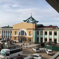 Photo taken at Ж/Д вокзал Улан-Удэ｜Ulan-Ude Railway Station by cornpotage2000 on 9/18/2019