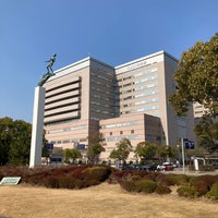 Photo taken at Kyushu University Hospital Campus by たけた2 on 2/8/2023