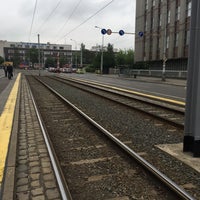 Photo taken at Nákladové nádraží Žižkov (tram) by Sandra B. on 5/26/2016