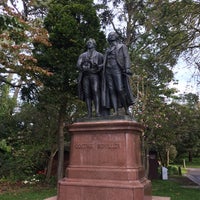 Photo taken at Goethe &amp;amp; Schiller Statue by Johannes R. on 11/28/2016