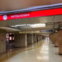 Photo taken at Ginza Line Mitsukoshimae Station (G12) by 星牆 ほ. on 7/1/2023