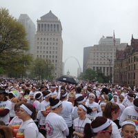 Photo taken at St. Louis Color Run by Alex V. on 4/27/2013
