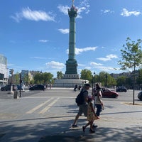 Photo taken at Place de la Bastille by . on 7/19/2020