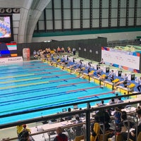 Photo taken at Tokyo Tatsumi International Swimming Center by takeyourmarks p. on 1/21/2023