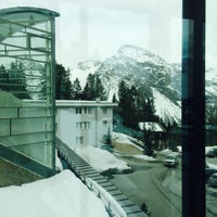 4/1/2016 tarihinde Tereza B.ziyaretçi tarafından Tschuggen Grand Hotel'de çekilen fotoğraf