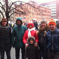 Photo taken at Марш против подлецов by Kо K. on 1/13/2013