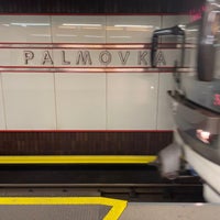 Photo taken at Metro =B= Palmovka by Kate M. on 8/26/2023