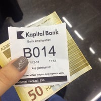 Photo taken at Kapital Bank Rabite Filialı by Ebru A. on 12/18/2017