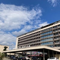 Photo taken at Stajalište gradskog prevoza Hotel Jugoslavija by Lýdie H. on 9/15/2023