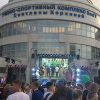 Photo taken at Площадь перед УСК им. Светланы Хоркиной by Roman L. on 6/23/2018