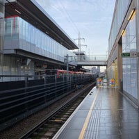 Photo taken at Custom House (for ExCeL) DLR Station by Bertie on 12/12/2023