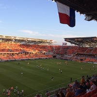 Photo taken at Shell Energy Stadium by Marco C. on 4/26/2015