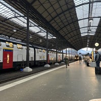 Photo taken at Lucerne Railway Station by Taetiya T. on 12/19/2023