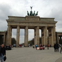 Photo taken at Brandenburg Gate by Minnis T. on 4/25/2013