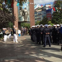 Photo taken at Beşiktaş Square by Mehmet Günay G. on 10/28/2015