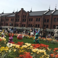 Photo taken at Yokohama Red Brick Warehouse by sakiko O. on 4/16/2016