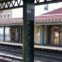 Photo taken at MTA Subway - 238th St (1) by J on 8/16/2016