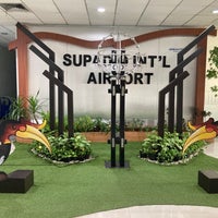 Photo taken at Supadio International Airport (PNK) by TV on 9/2/2023