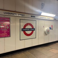 Photo taken at Liverpool Street London Underground Station by FC T. on 3/4/2024
